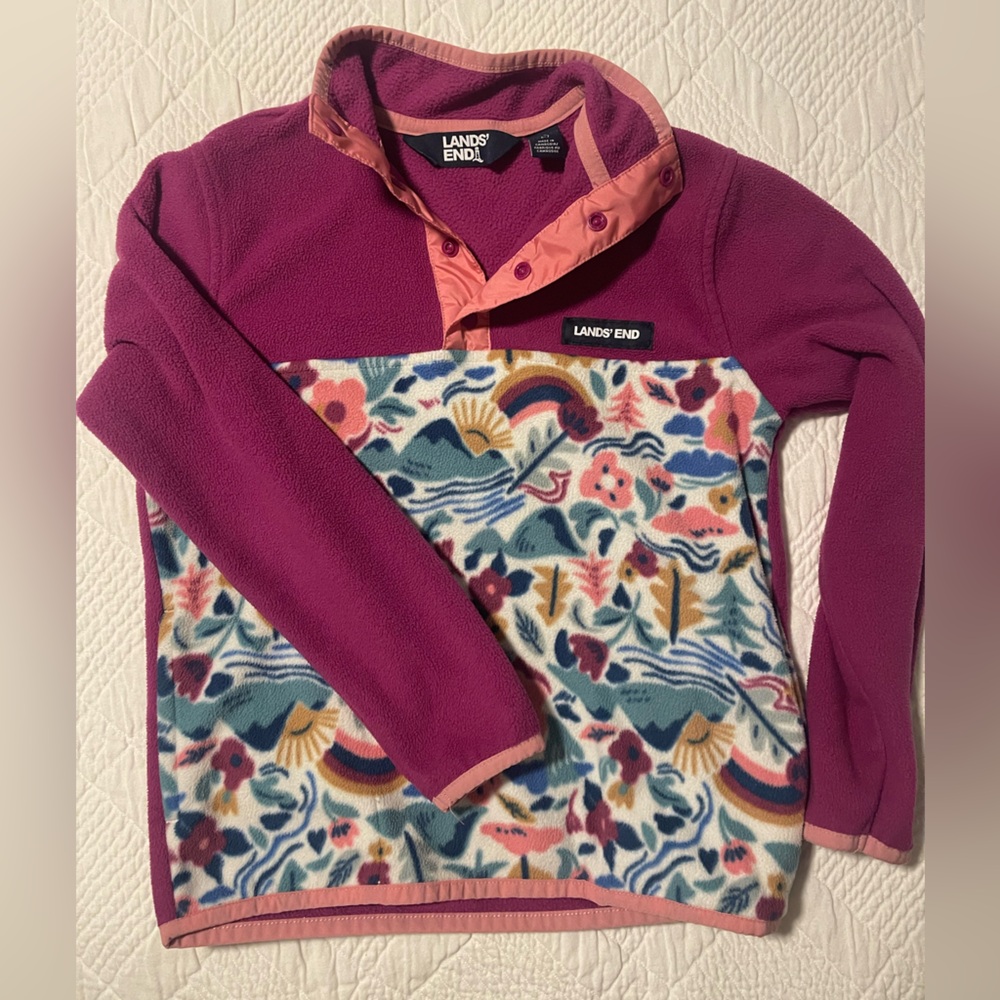 Vans Girls' Pink Fleece Pullover
